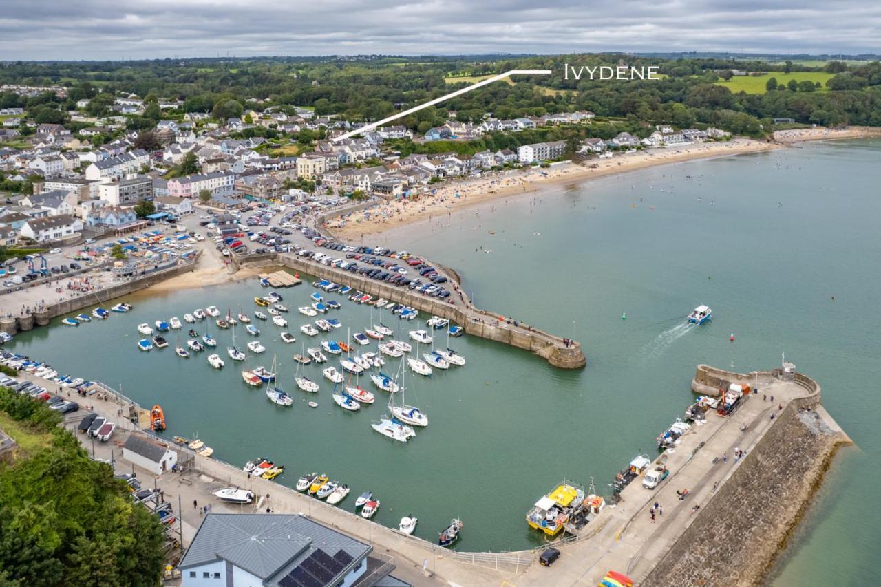 Ivydene - Beautiful Cottage, Stone Throw From Beach, Wonderful Sea Views Saundersfoot Esterno foto