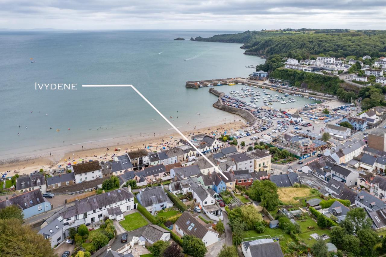 Ivydene - Beautiful Cottage, Stone Throw From Beach, Wonderful Sea Views Saundersfoot Esterno foto